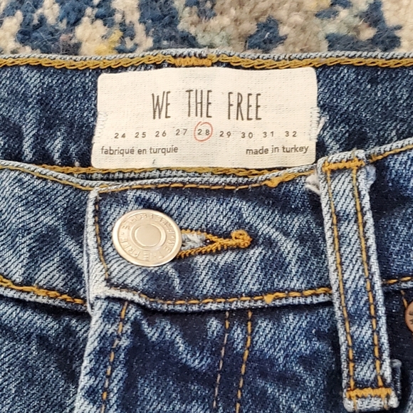 Free People We The Free Stella Skinny Jean Rip & Repair Raw Hem 28 - Picture 9 of 13